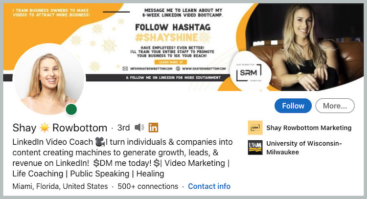 great LinkedIn profiles