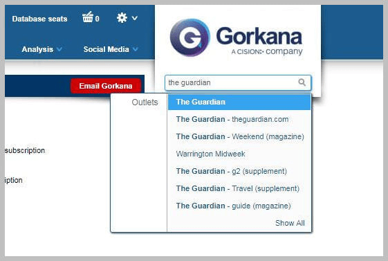 gorkana media monitoring