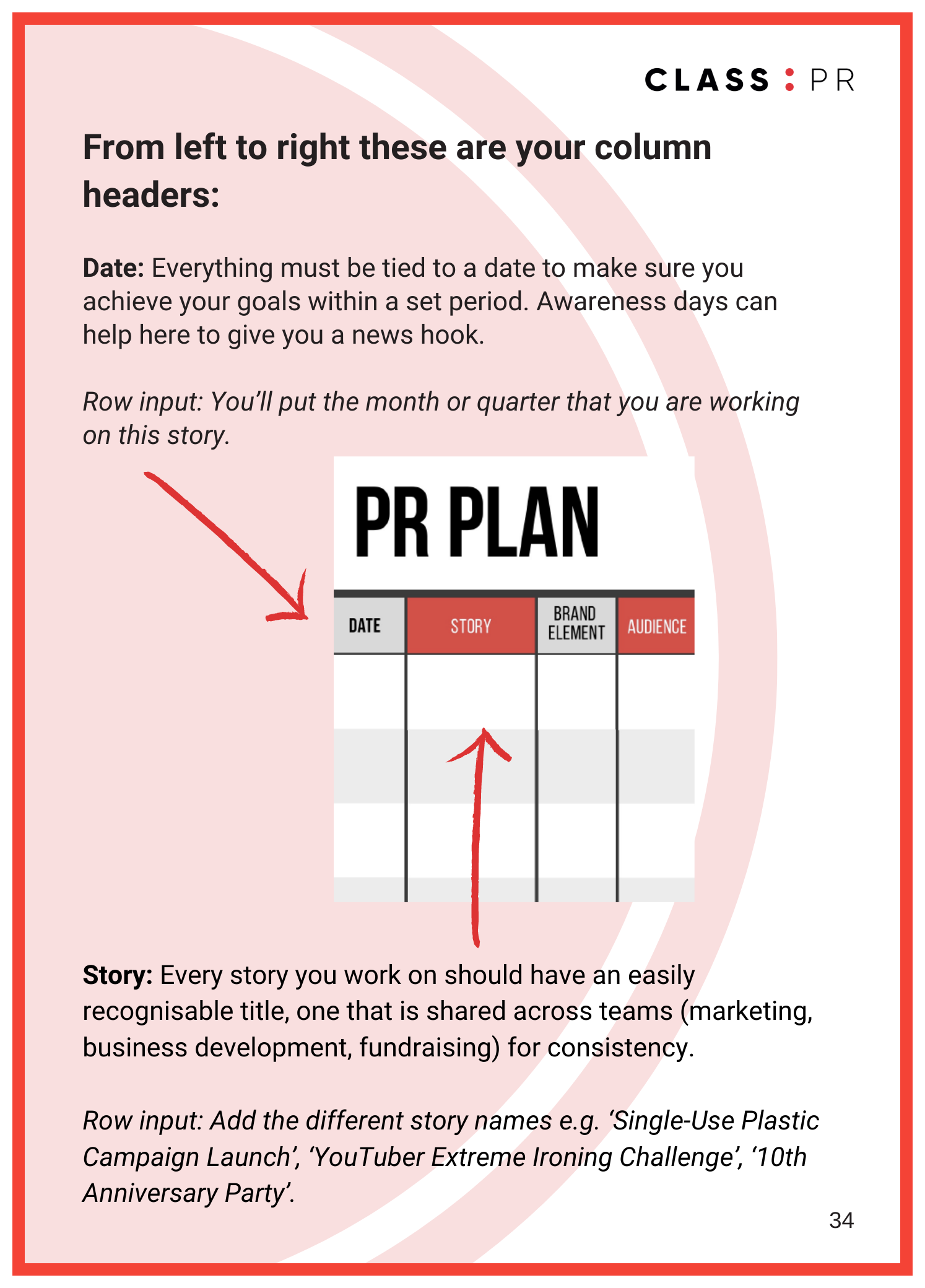 how to plan your pr