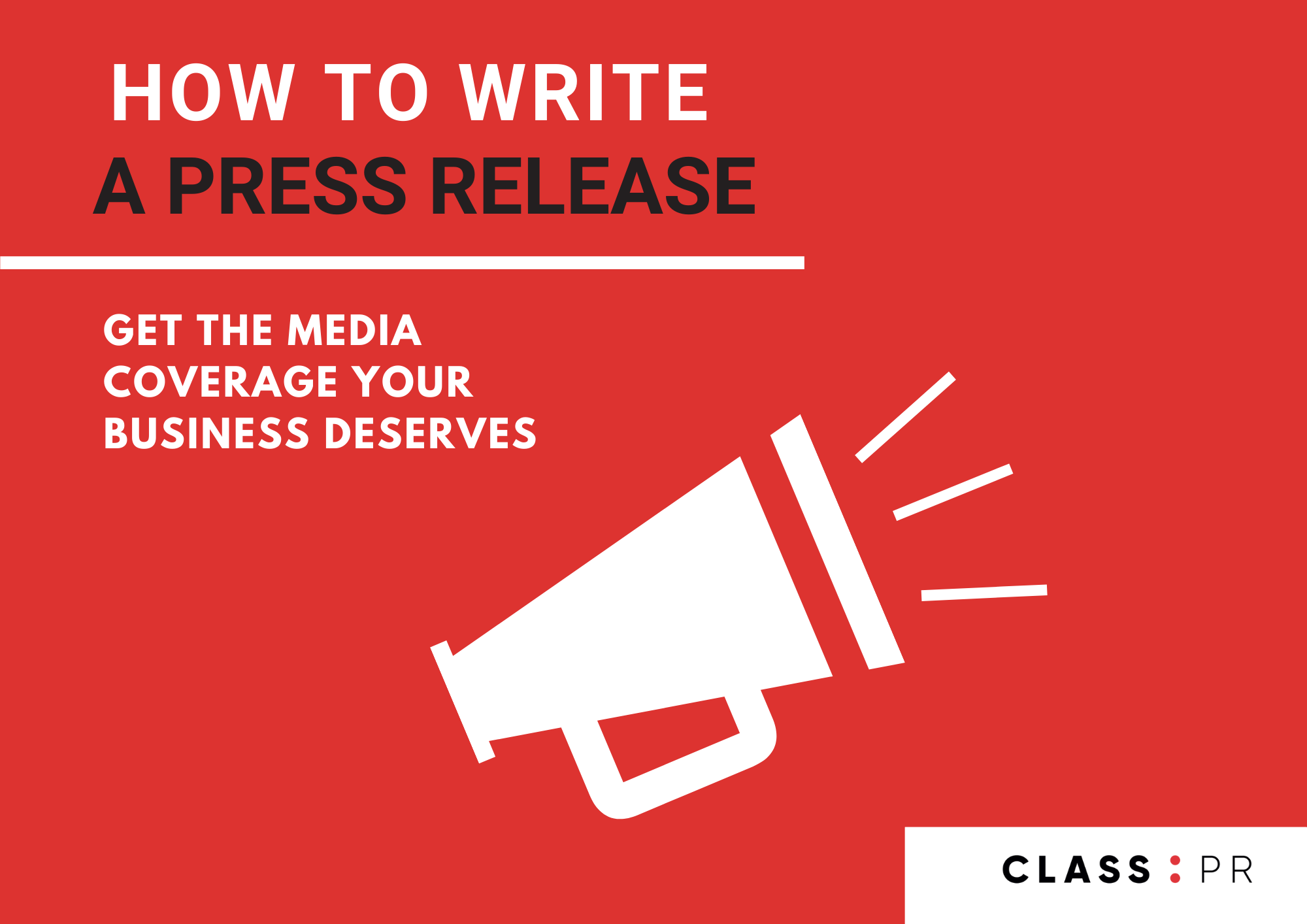 How to write a press release