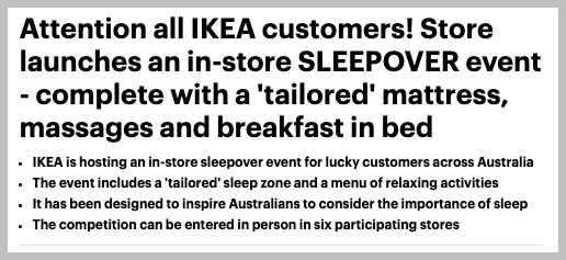 Ikea PR campaign