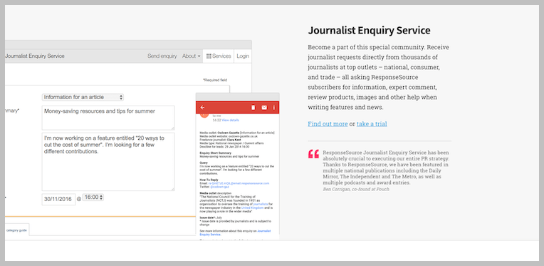 journalist-enquiry-service