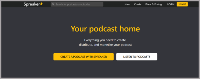 start a podcast now spreaker